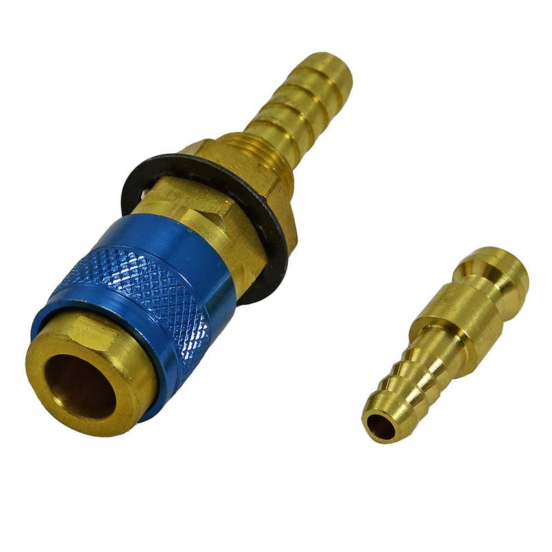 RIVERWELD Argon Quick Connect Fittings Hose Connector for QQ300 PTA DB SR WP 17 18 26 TIG Welding Torch Red Blue Gold Color 3set - Image 4